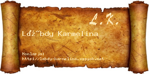 Lábdy Karmelina névjegykártya