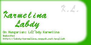 karmelina labdy business card